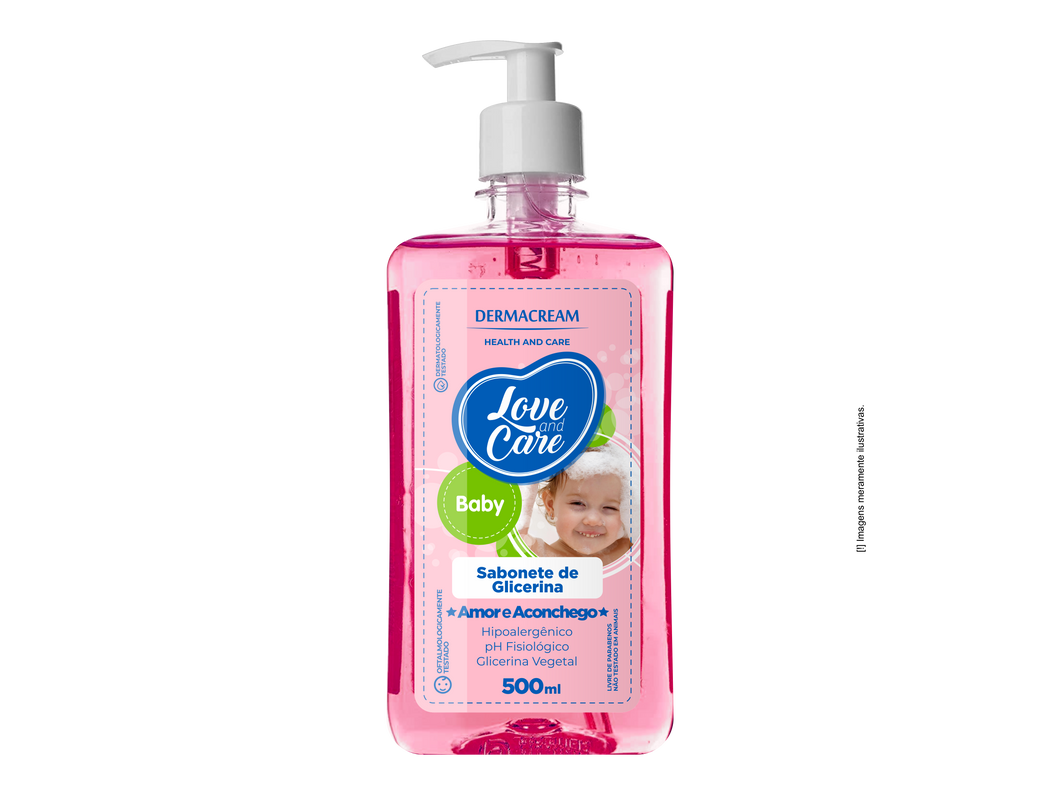 Sabonete de Glicerina Love and Care Baby Amor & Aconchego - 500ml