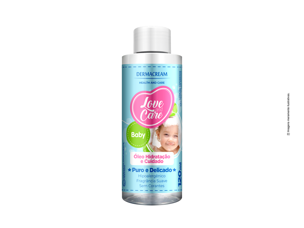 Óleo Hidratação e Cuidado Love and Care Baby Puro e Delicado - 120ml