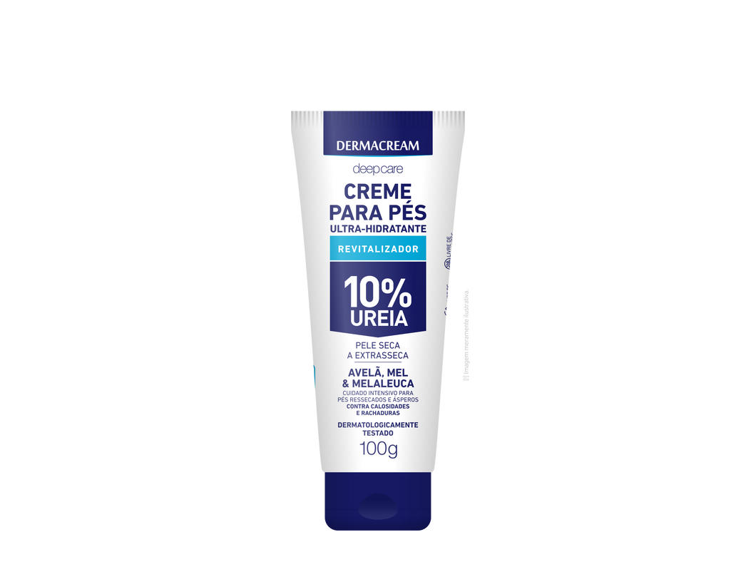 Creme para Pés 10% Ureia Avelã, Mel & Melaleuca - 100g