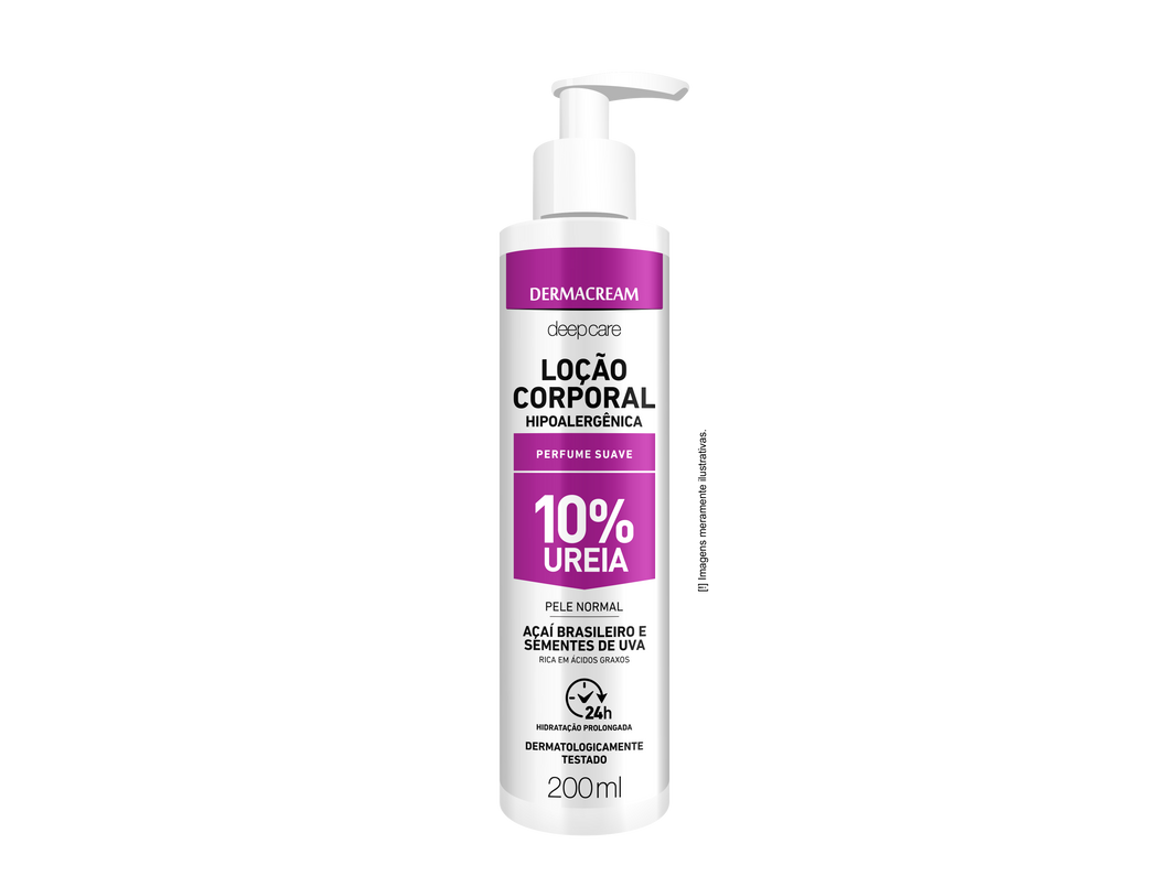 Loção Corporal 10% Ureia Açaí e Semente de Uva - 200ml