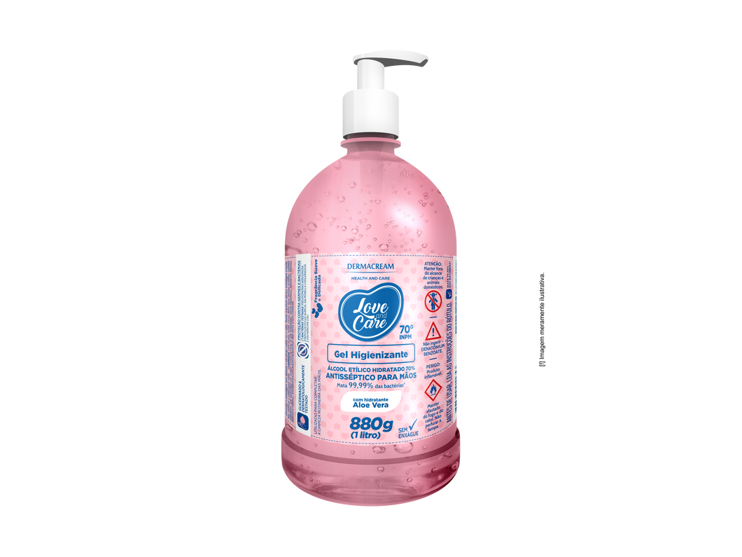 Gel Higienizante Love and Care - 1l