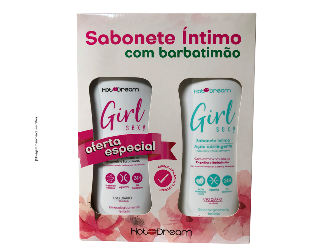 Kit Sabonete Íntimo Girl Sexy Hamamélis + Girl Sexy Copaíba - 250ml cada