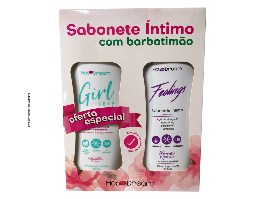 Kit Sabonete Íntimo Girl Sexy Copaíba + Feelings - 250ml cada